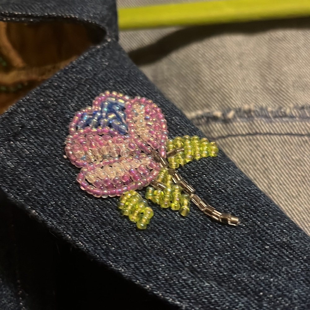 Together - Y2k Nwot Patchwork Beaded, Embroidered… - image 6